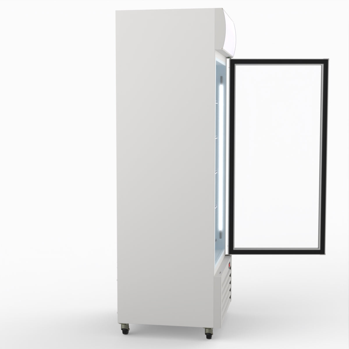 Thermaster 540L Single Glass Door Colourbond Upright Drink Fridge White LG-540P