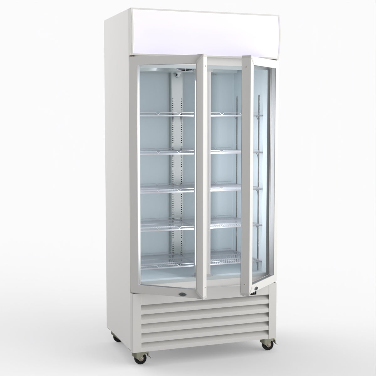 Thermaster 580L Double Glass Door Colourbond Upright Drink Fridge LG-580P