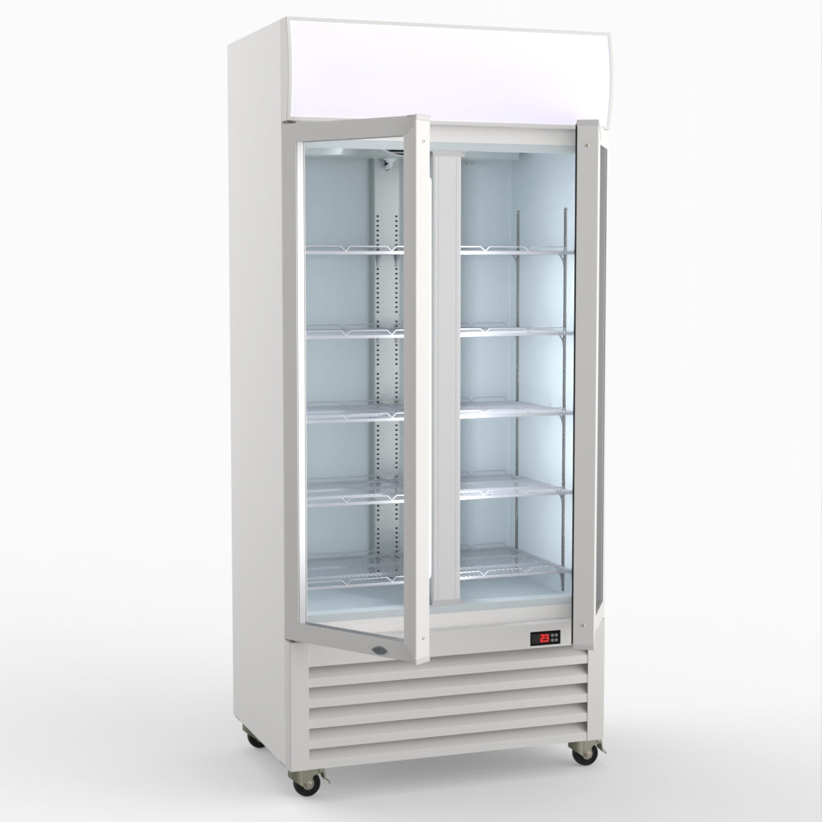 Thermaster 580L Double Glass Door Colourbond Upright Drink Fridge LG-580P