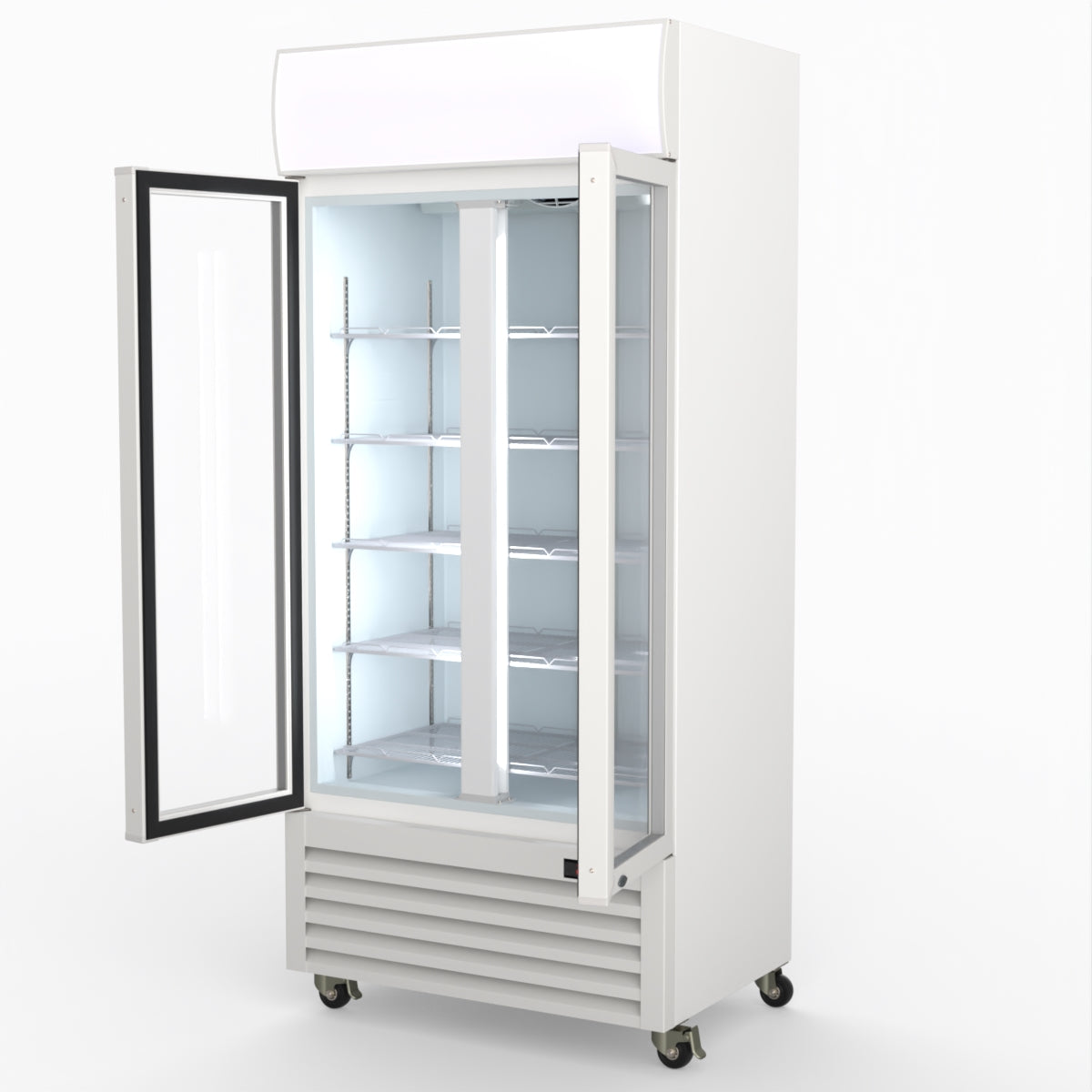 Thermaster 580L Double Glass Door Colourbond Upright Drink Fridge LG-580P