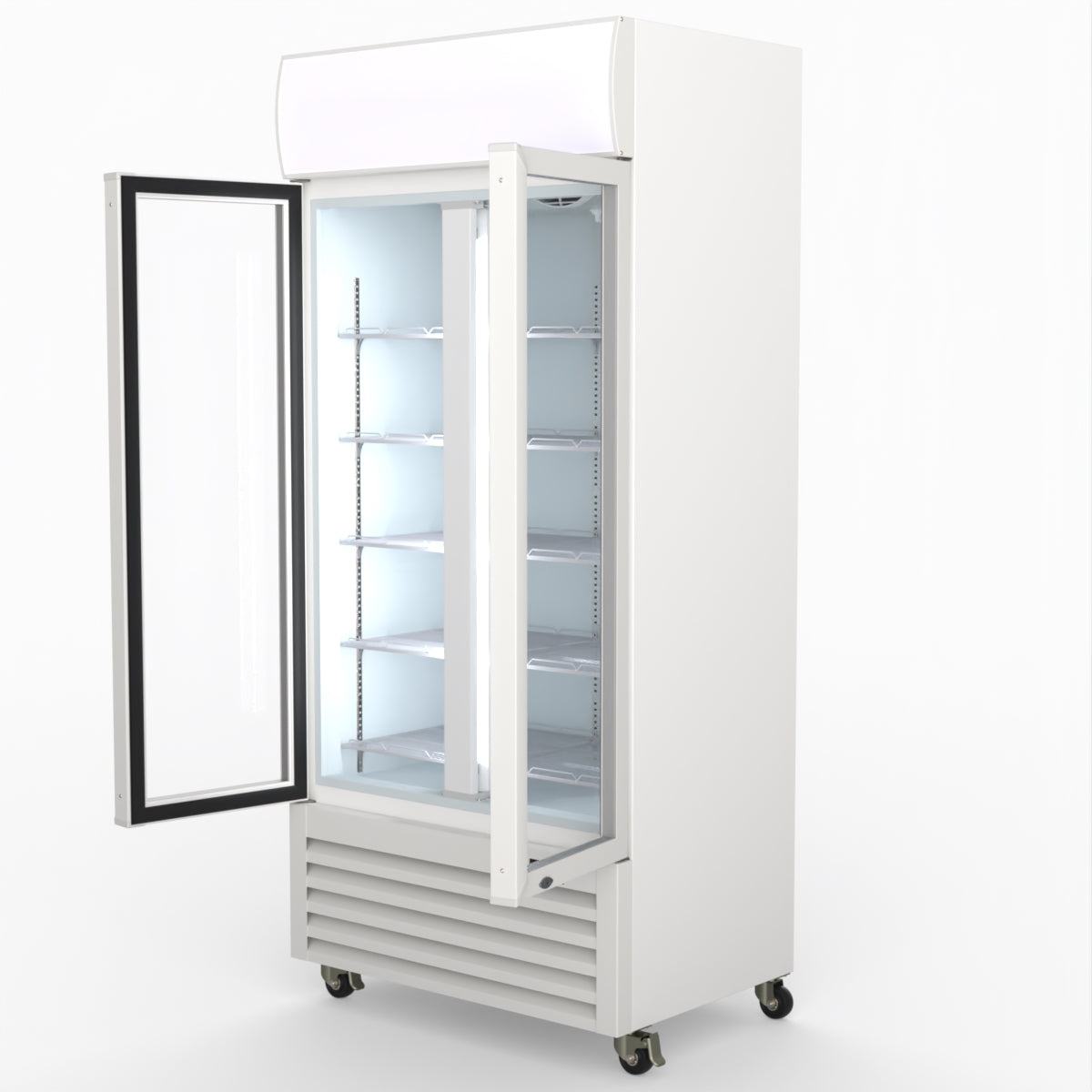 Thermaster 580L Double Glass Door Colourbond Upright Drink Fridge LG-580P