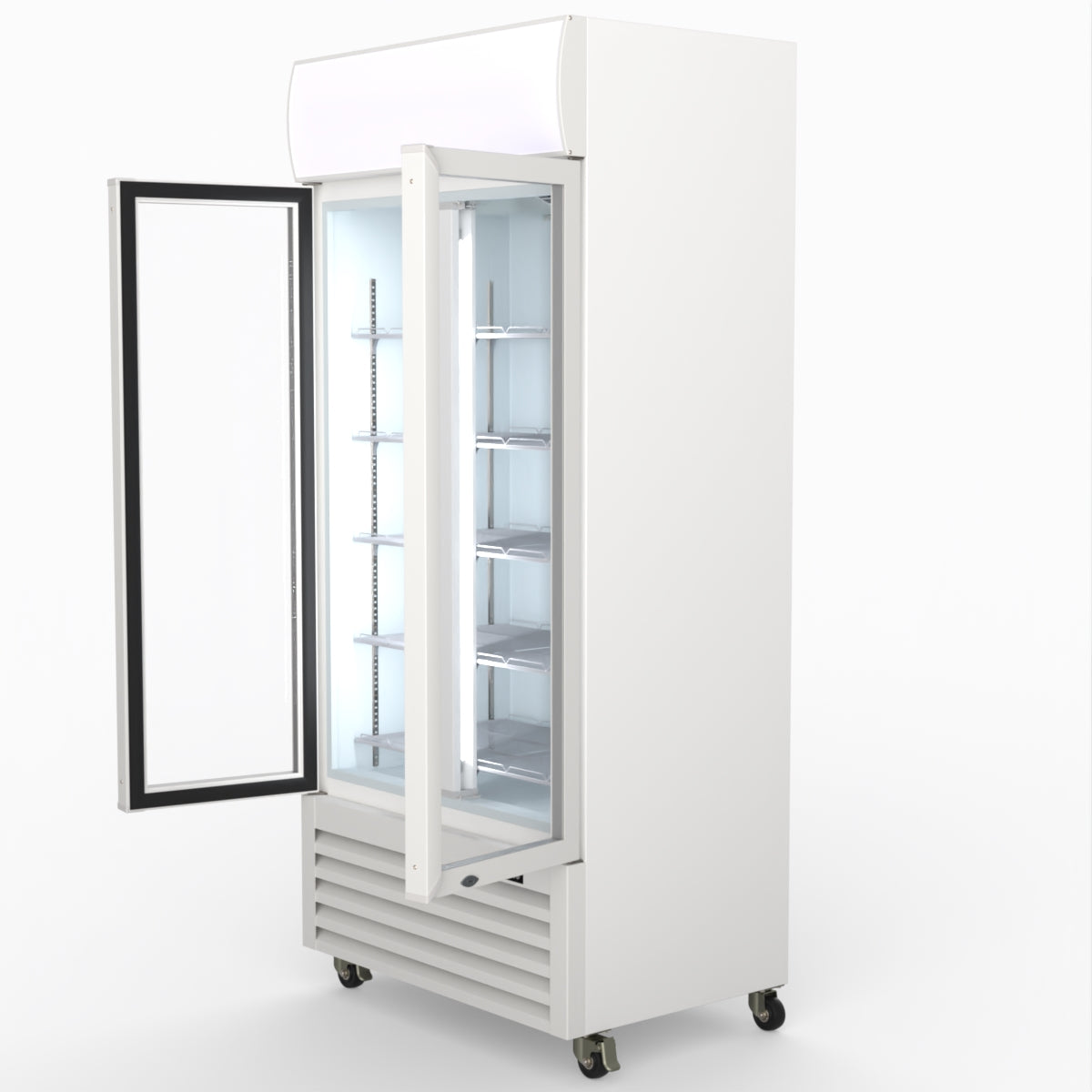 Thermaster 580L Double Glass Door Colourbond Upright Drink Fridge LG-580P