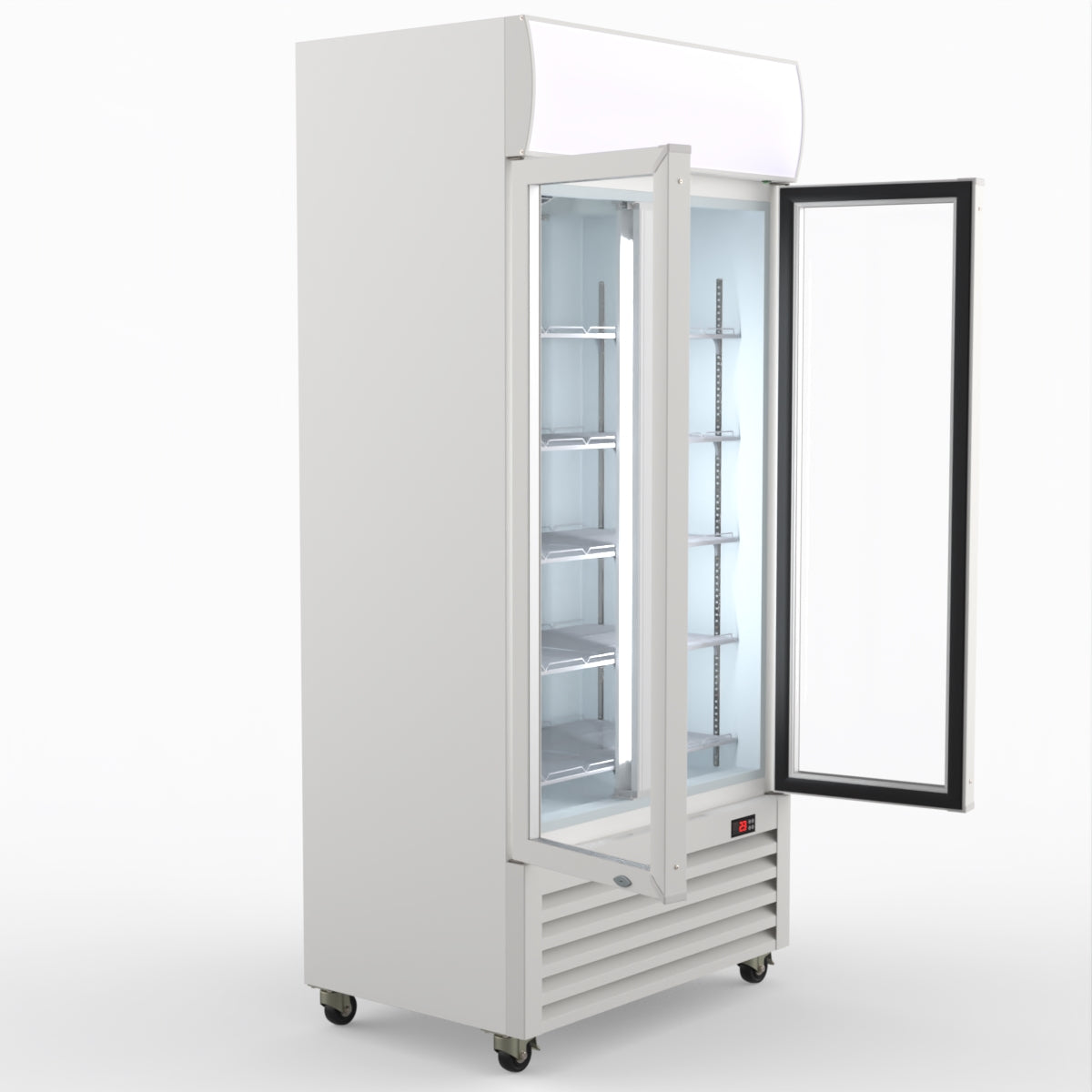 Thermaster 580L Double Glass Door Colourbond Upright Drink Fridge LG-580P