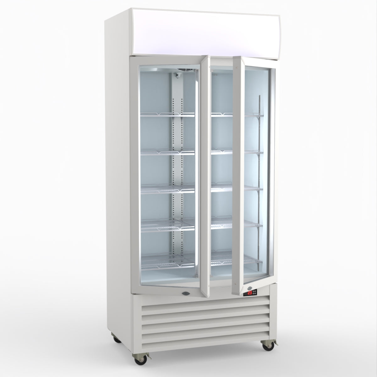 Thermaster 580L Double Glass Door Colourbond Upright Drink Fridge LG-580P
