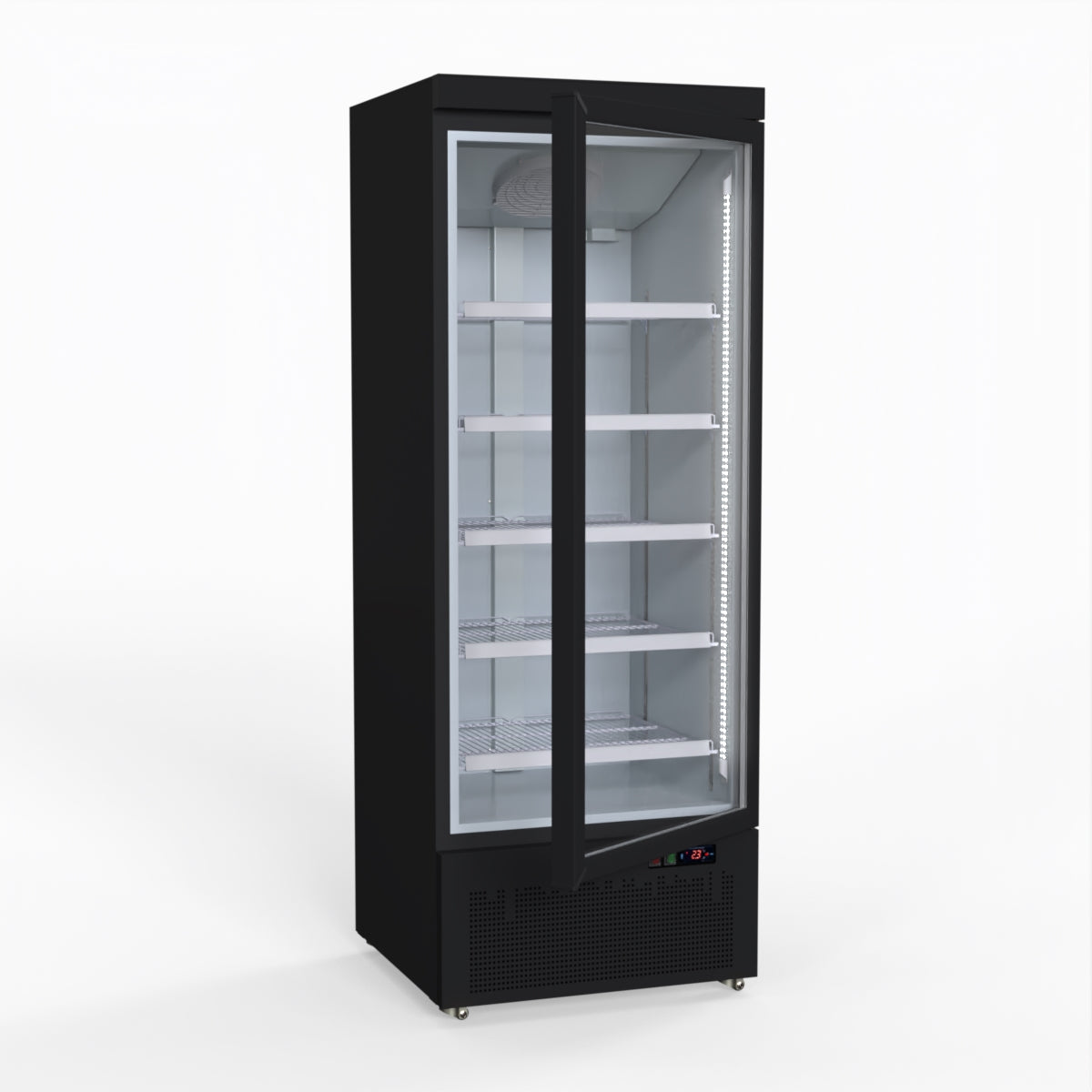 Thermaster Door Supermarket Fridge Black LG-600BGBM