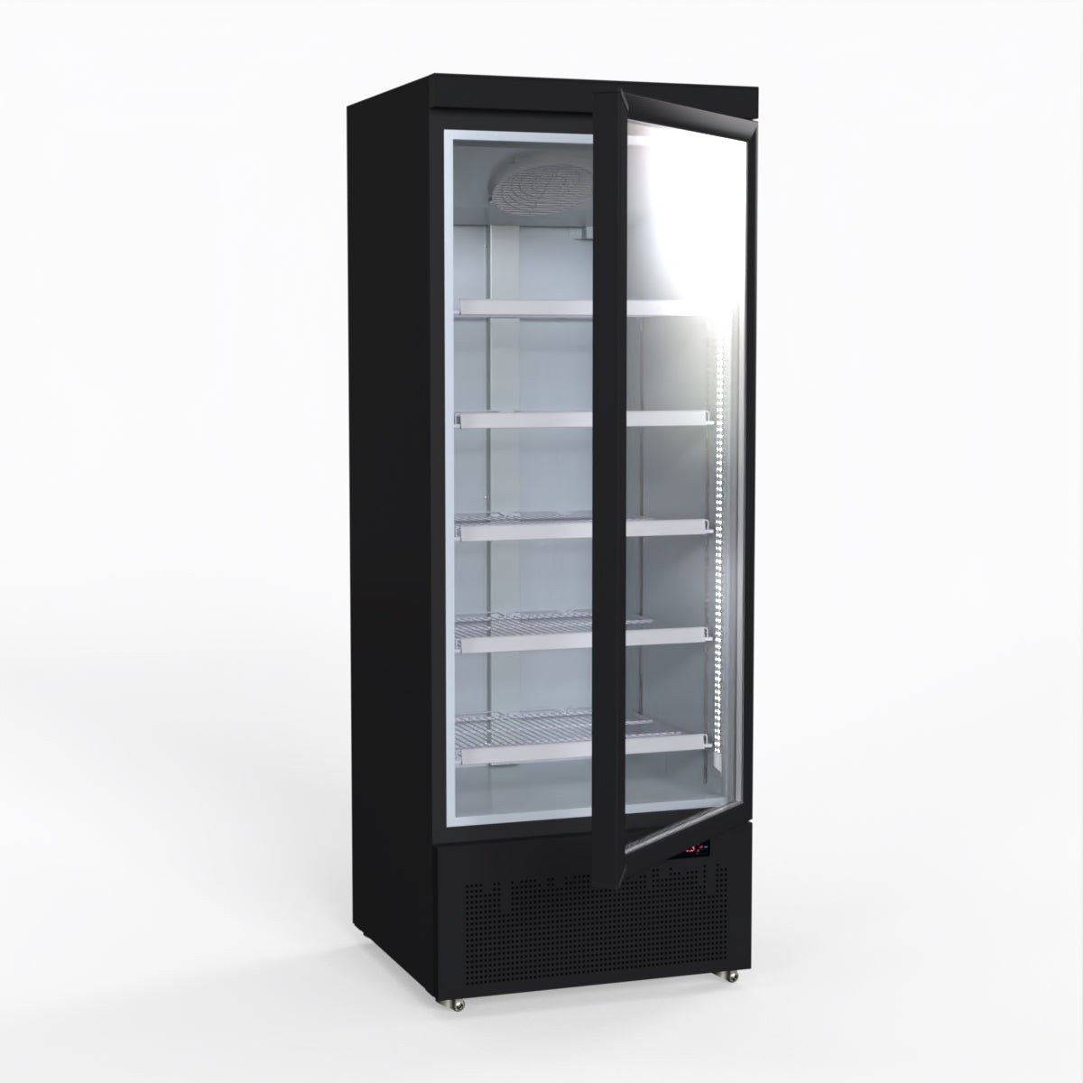 Thermaster Door Supermarket Fridge Black LG-600BGBM