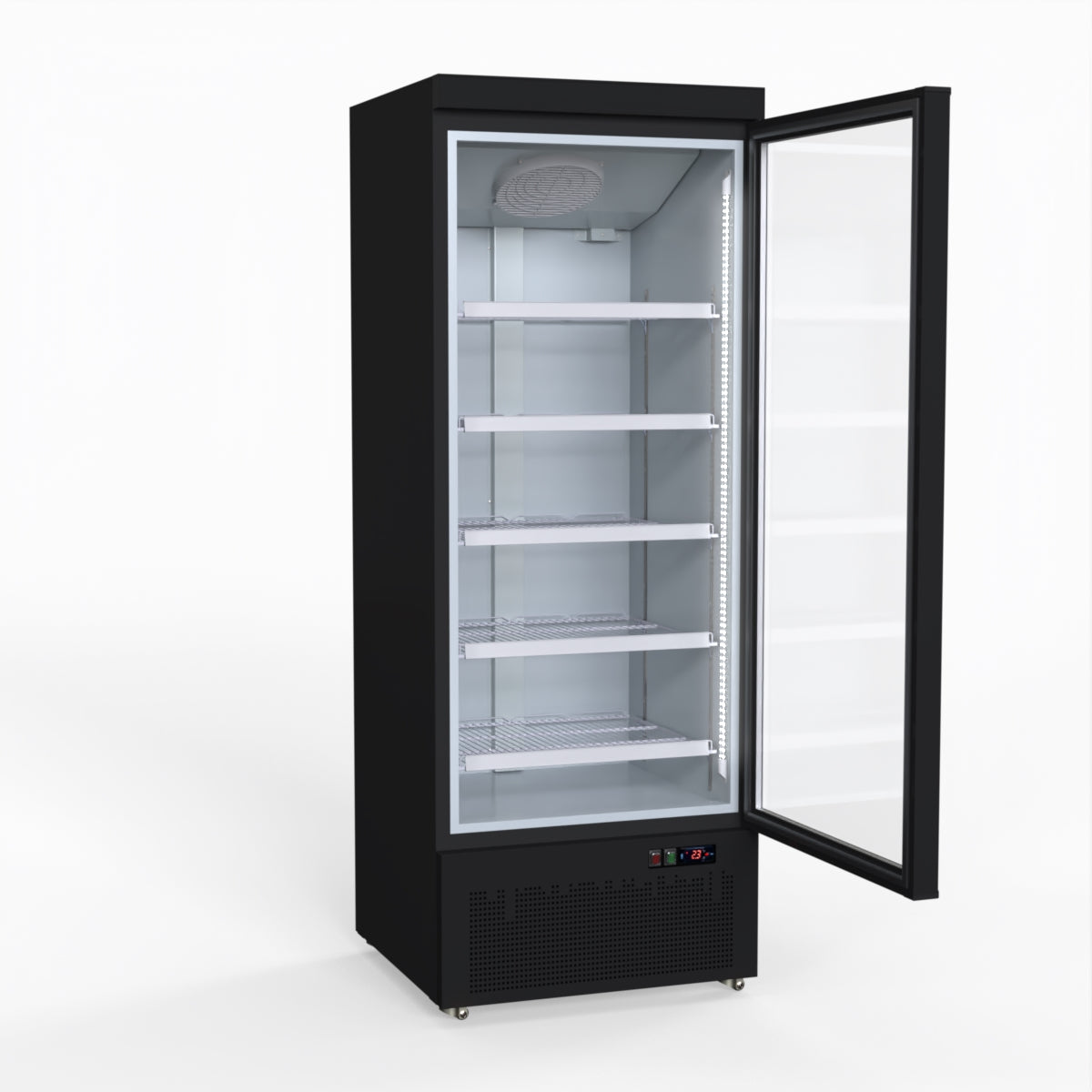 Thermaster Door Supermarket Fridge Black LG-600BGBM