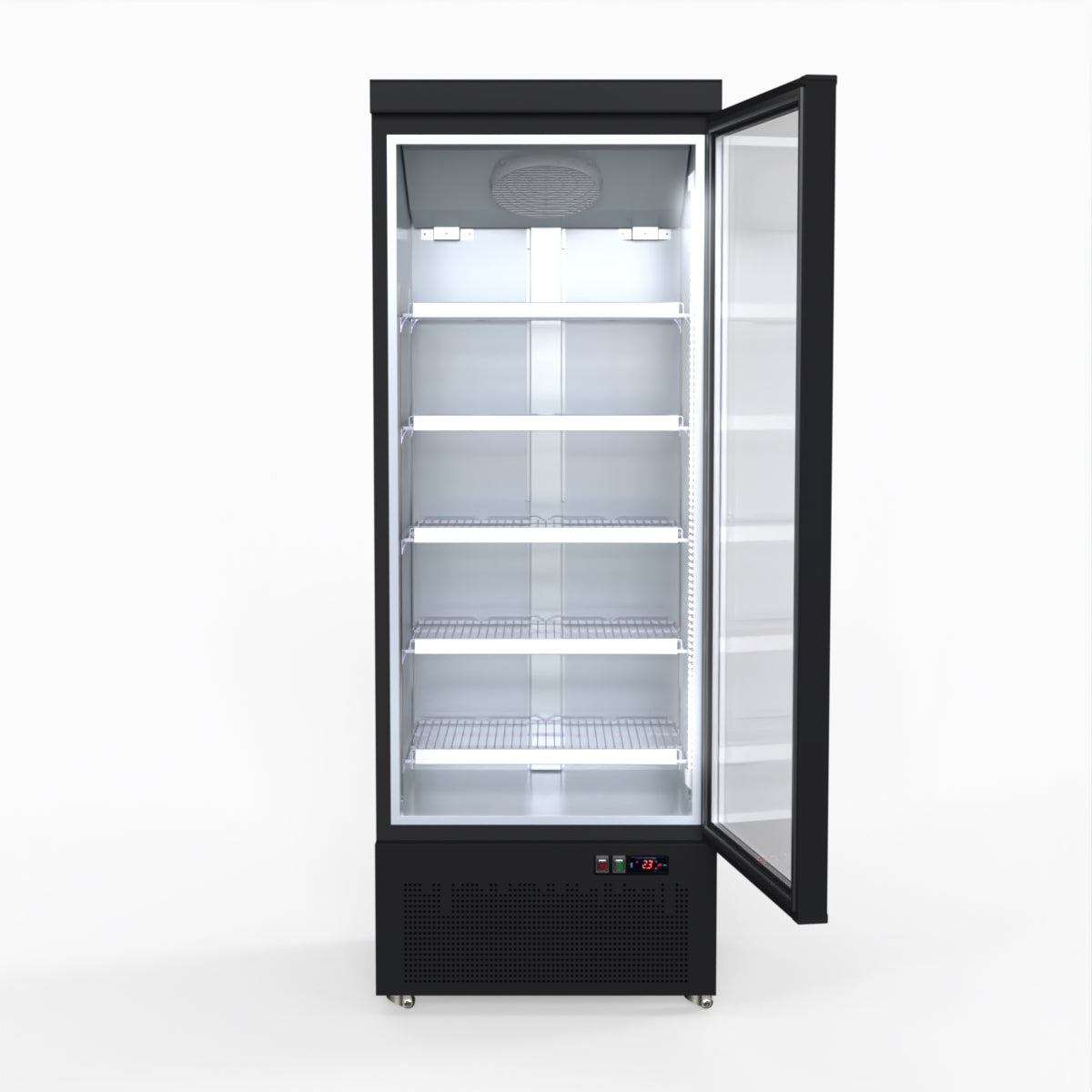 Thermaster Door Supermarket Fridge Black LG-600BGBM