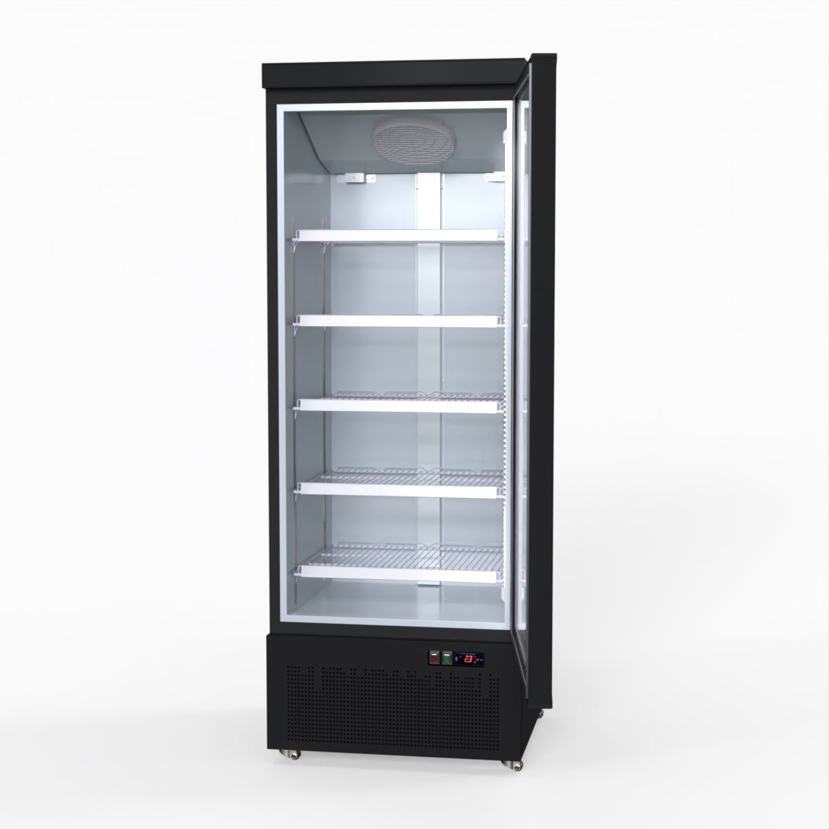 Thermaster Door Supermarket Fridge Black LG-600BGBM