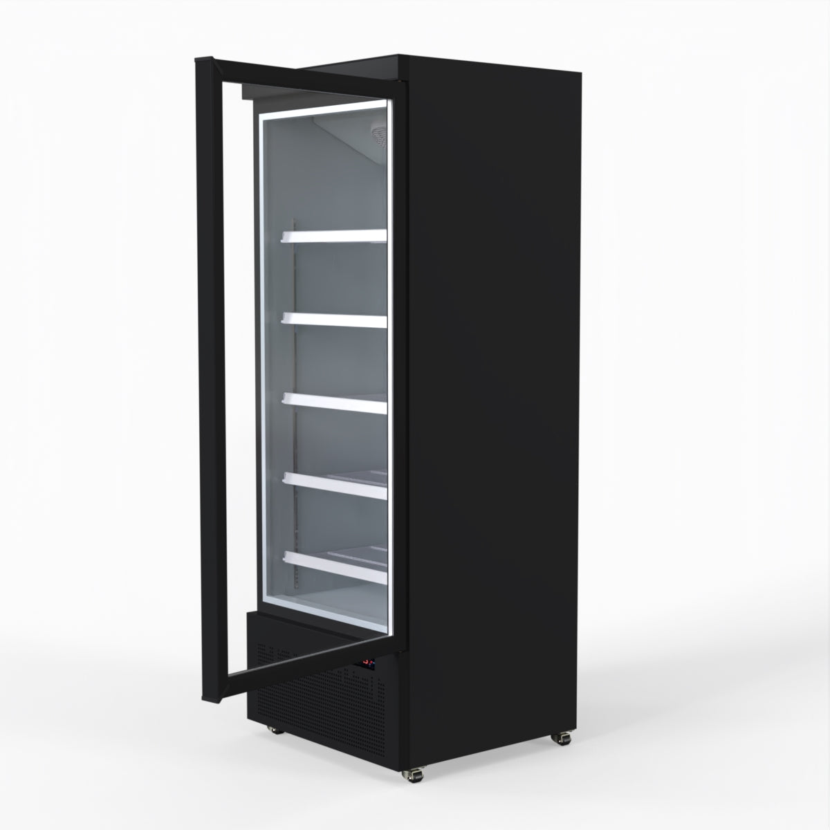 Thermaster Door Supermarket Fridge Black LG-600BGBM