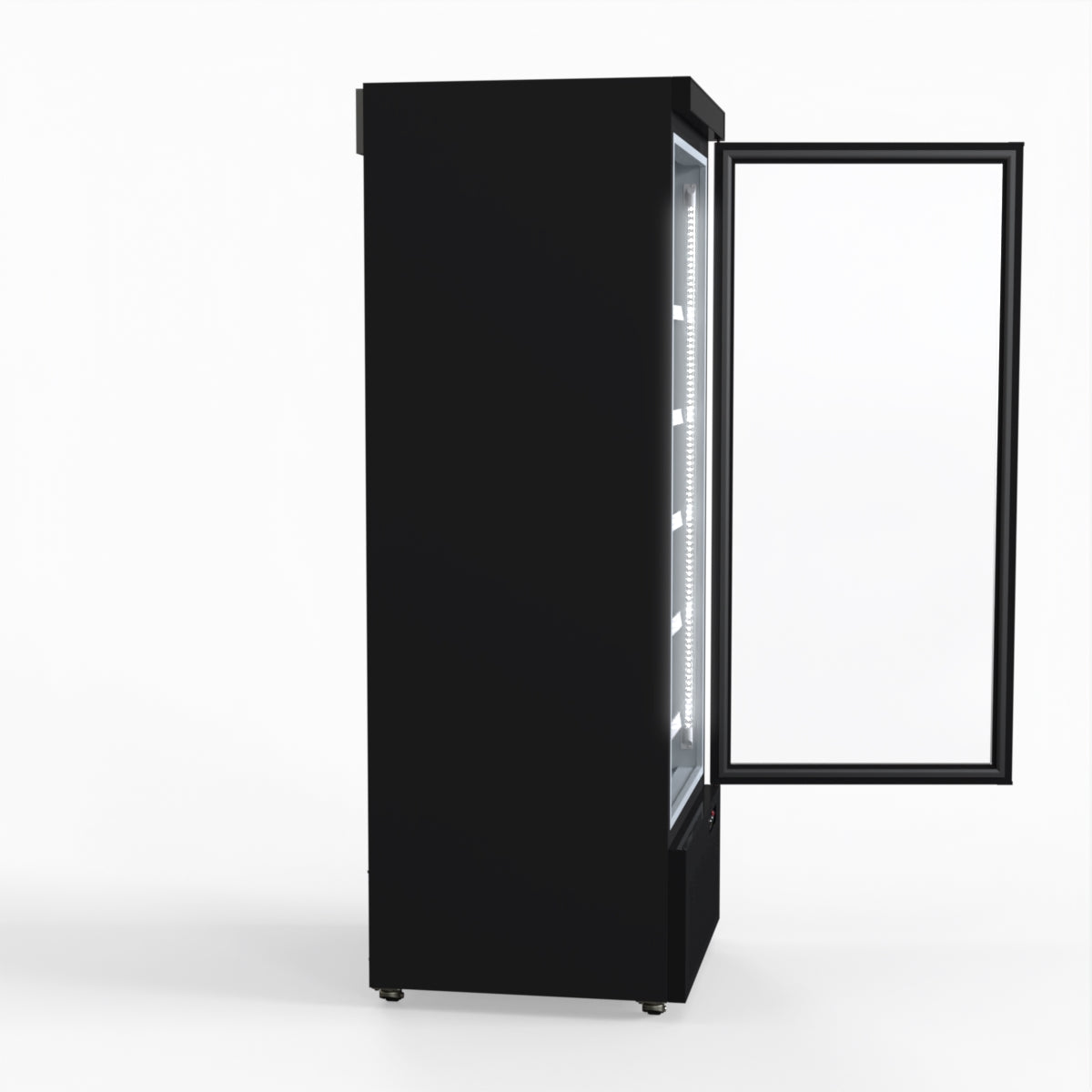 Thermaster Door Supermarket Fridge Black LG-600BGBM
