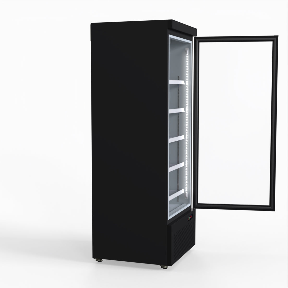 Thermaster Door Supermarket Fridge Black LG-600BGBM