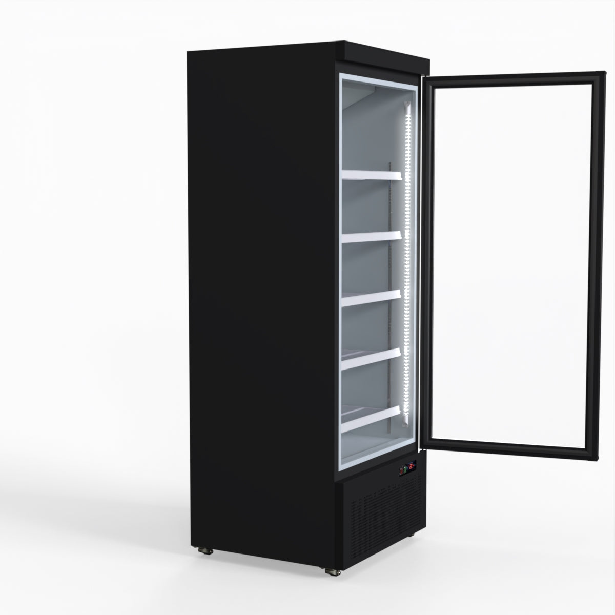 Thermaster Door Supermarket Fridge Black LG-600BGBM