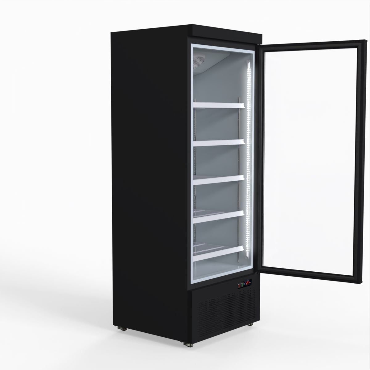 Thermaster Door Supermarket Fridge Black LG-600BGBM