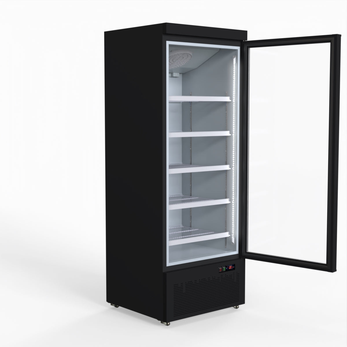 Thermaster Door Supermarket Fridge Black LG-600BGBM