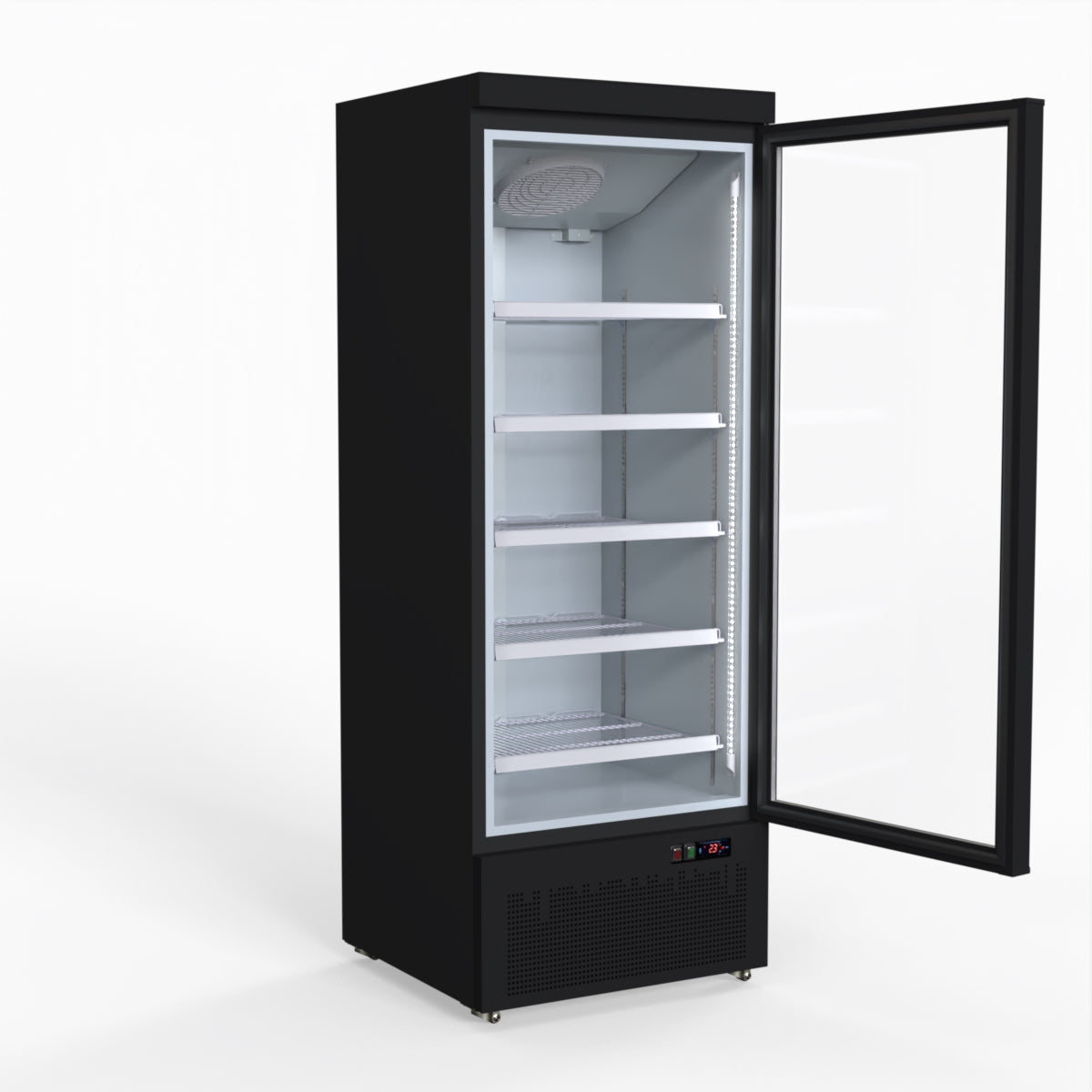 Thermaster Door Supermarket Fridge Black LG-600BGBM