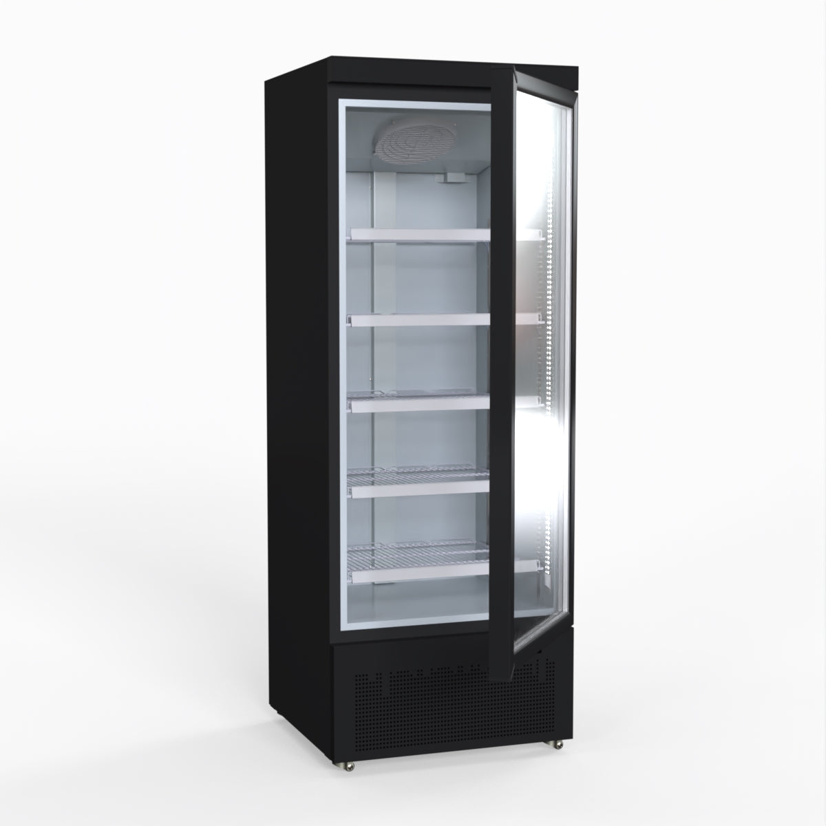 Thermaster Door Supermarket Fridge Black LG-600BGBM