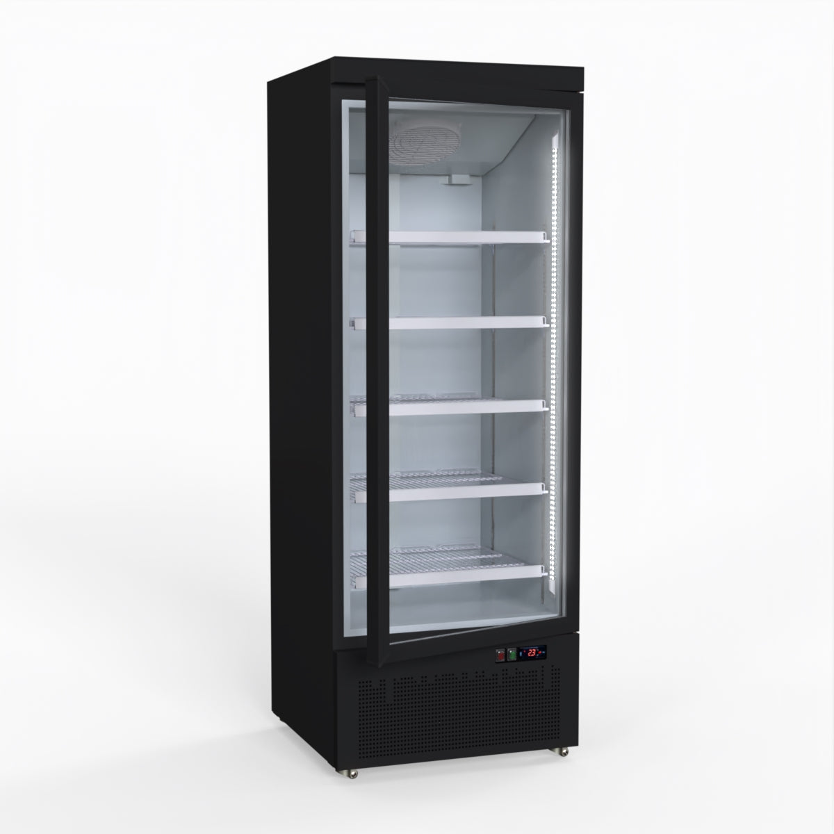 Thermaster Door Supermarket Fridge Black LG-600BGBM