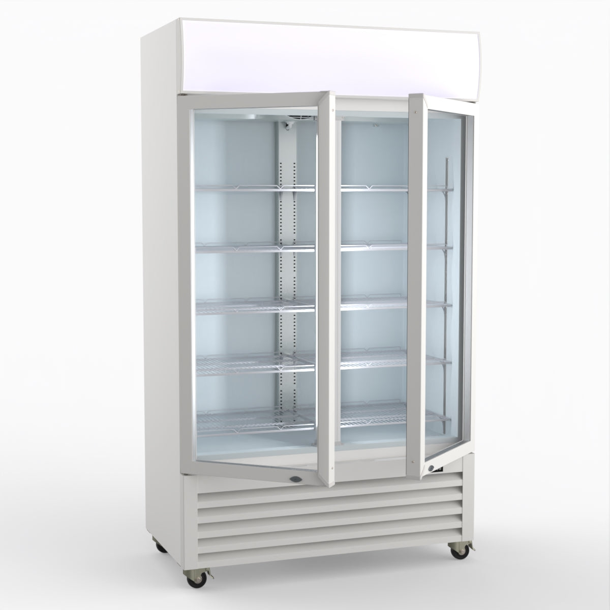 Thermaster 730L Two Glass Door Colourbond Upright Drink Fridge LG-730P