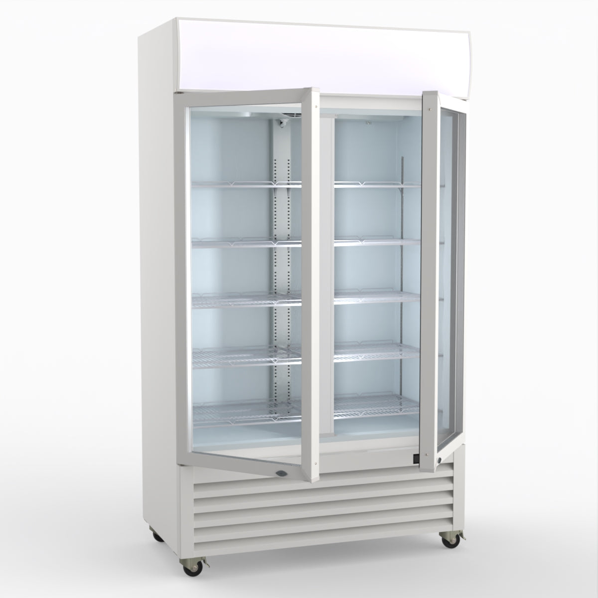 Thermaster 730L Two Glass Door Colourbond Upright Drink Fridge LG-730P