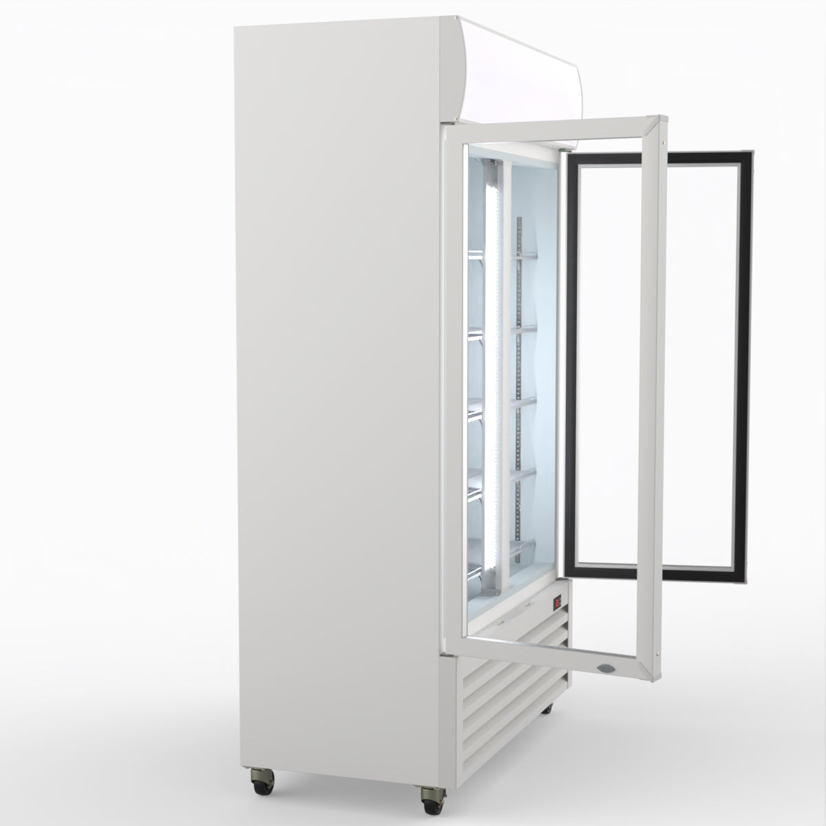 Thermaster 730L Two Glass Door Colourbond Upright Drink Fridge LG-730P