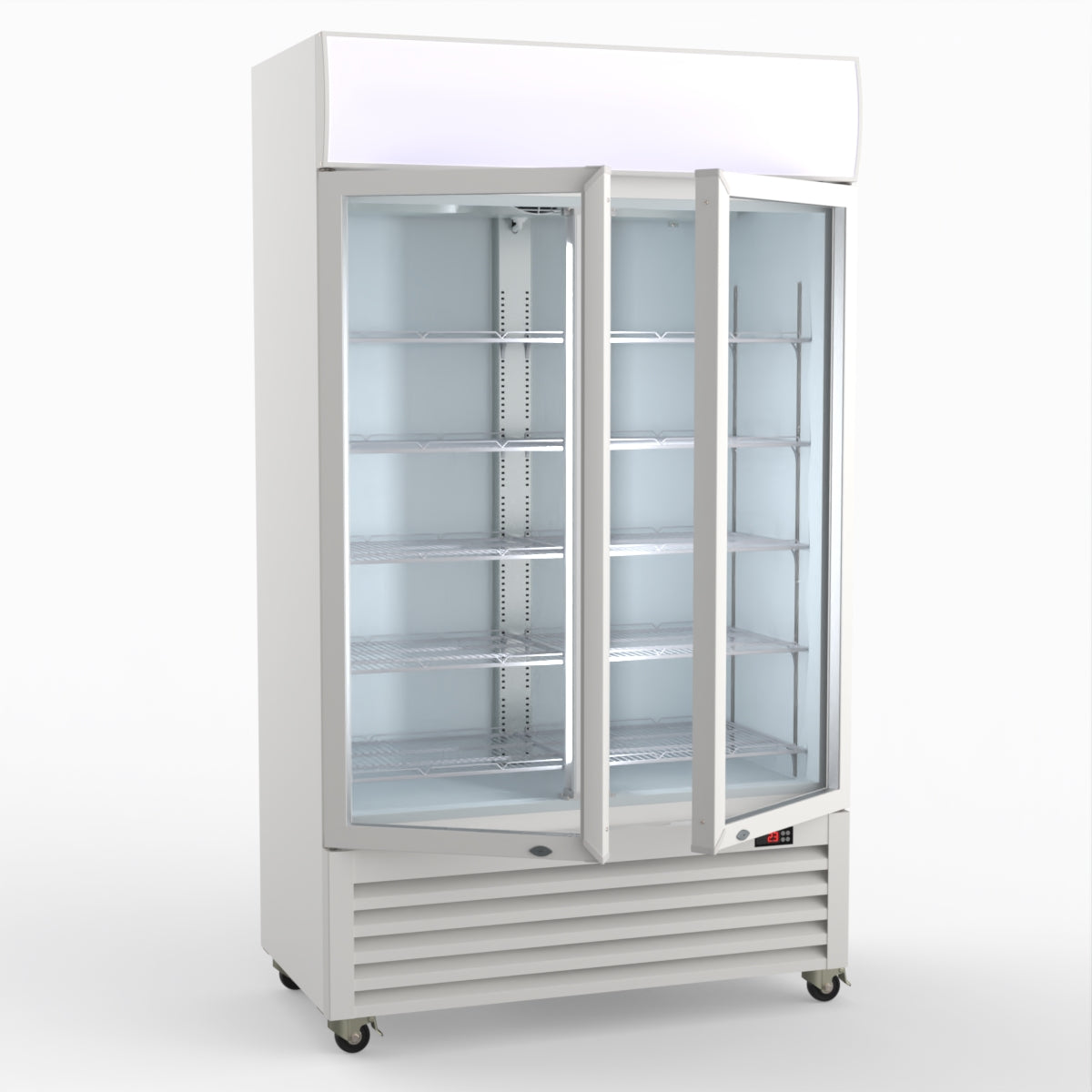 Thermaster 730L Two Glass Door Colourbond Upright Drink Fridge LG-730P