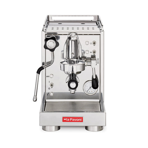 La Pavoni Mini Cellini Single Boiler Espresso Machine - Black or Stainless Steel