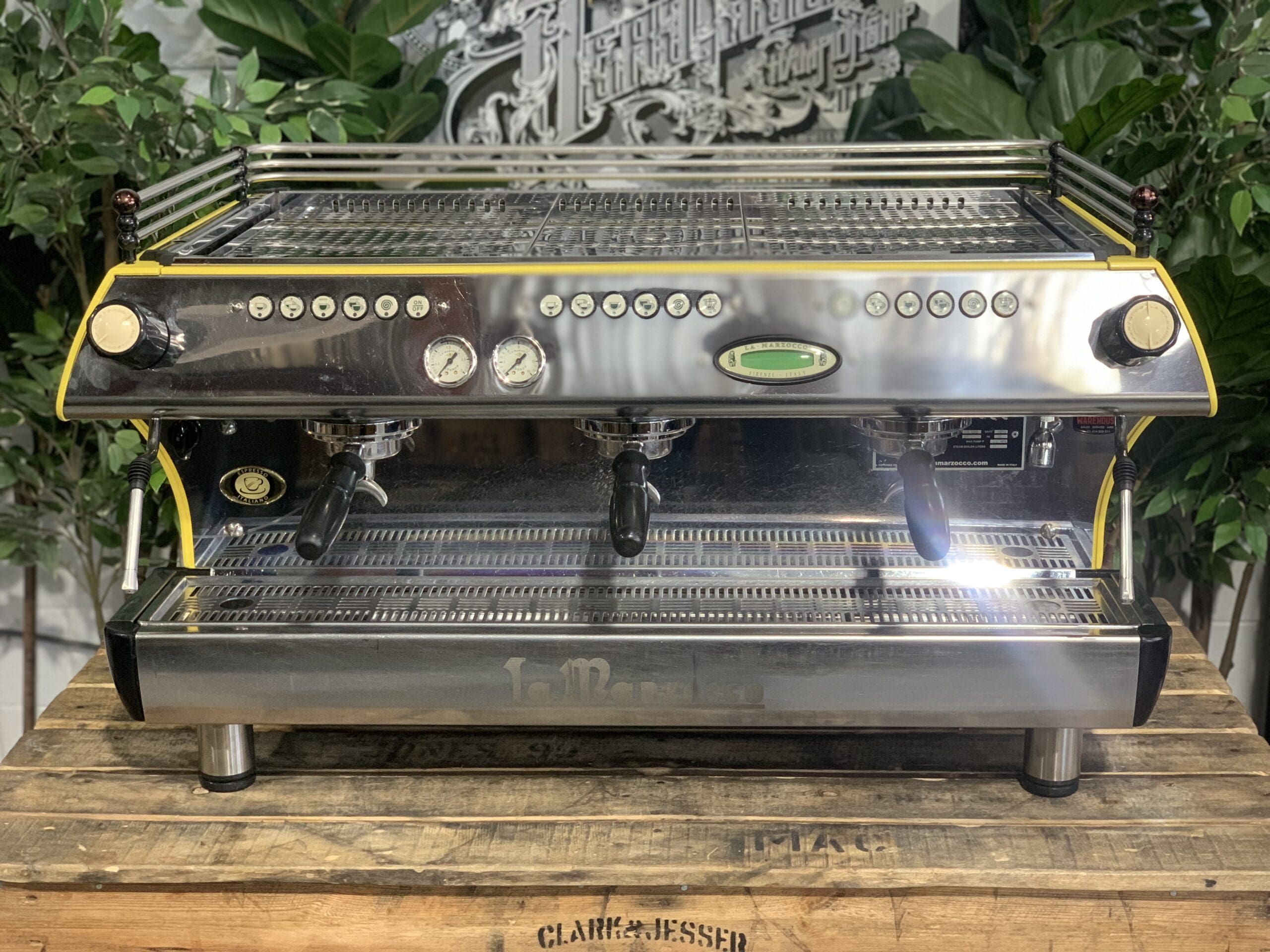 La Marzocco FB80 - 3 Group Commercial Espresso Machine - Yellow