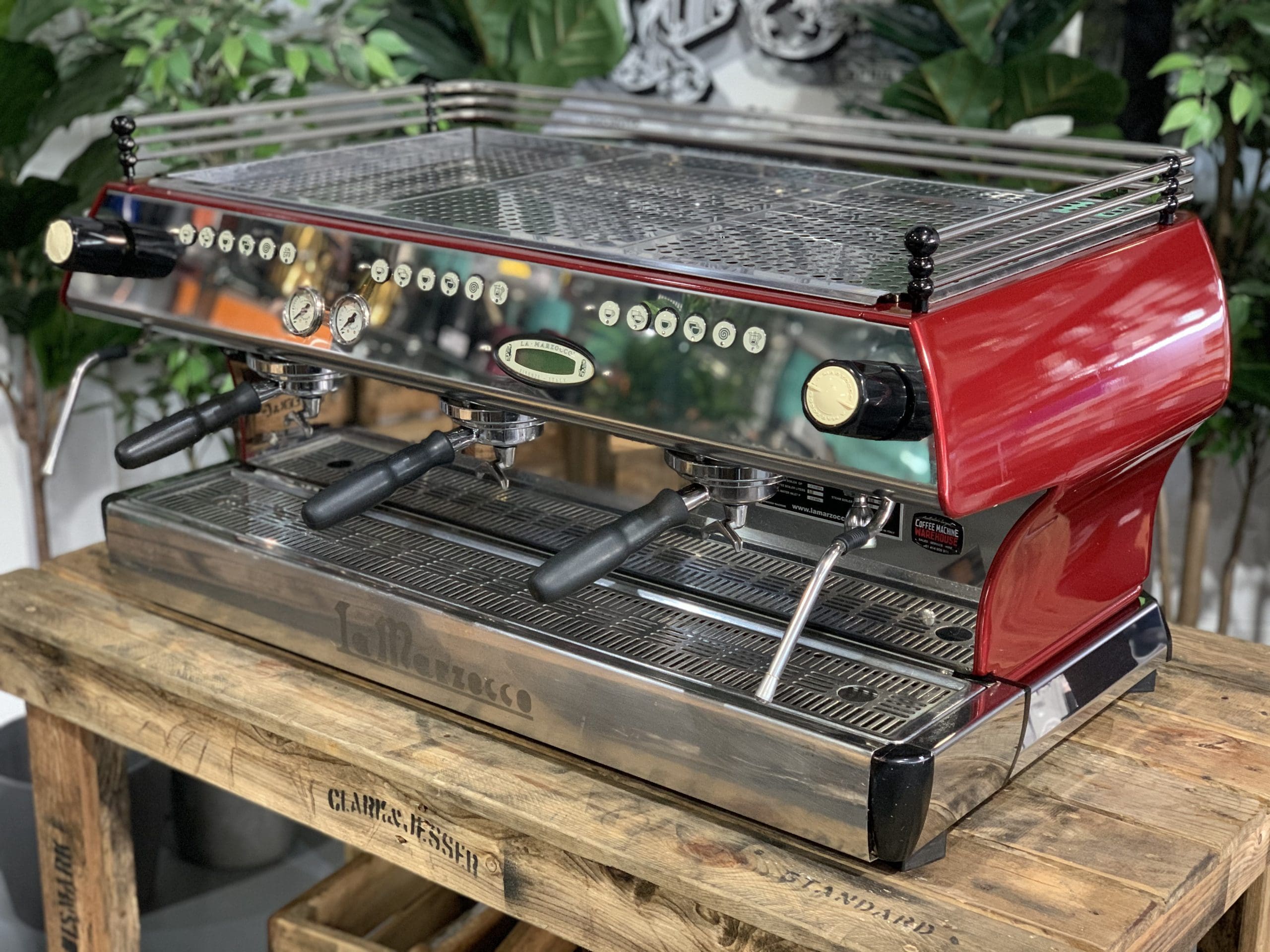 La Marzocco FB80 - 3 Group Commercial Espresso Machine - Red