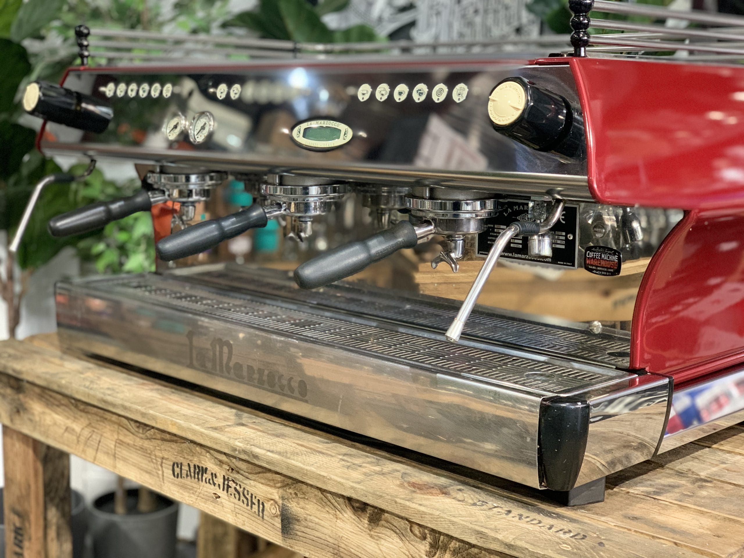 La Marzocco FB80 - 3 Group Commercial Espresso Machine - Red