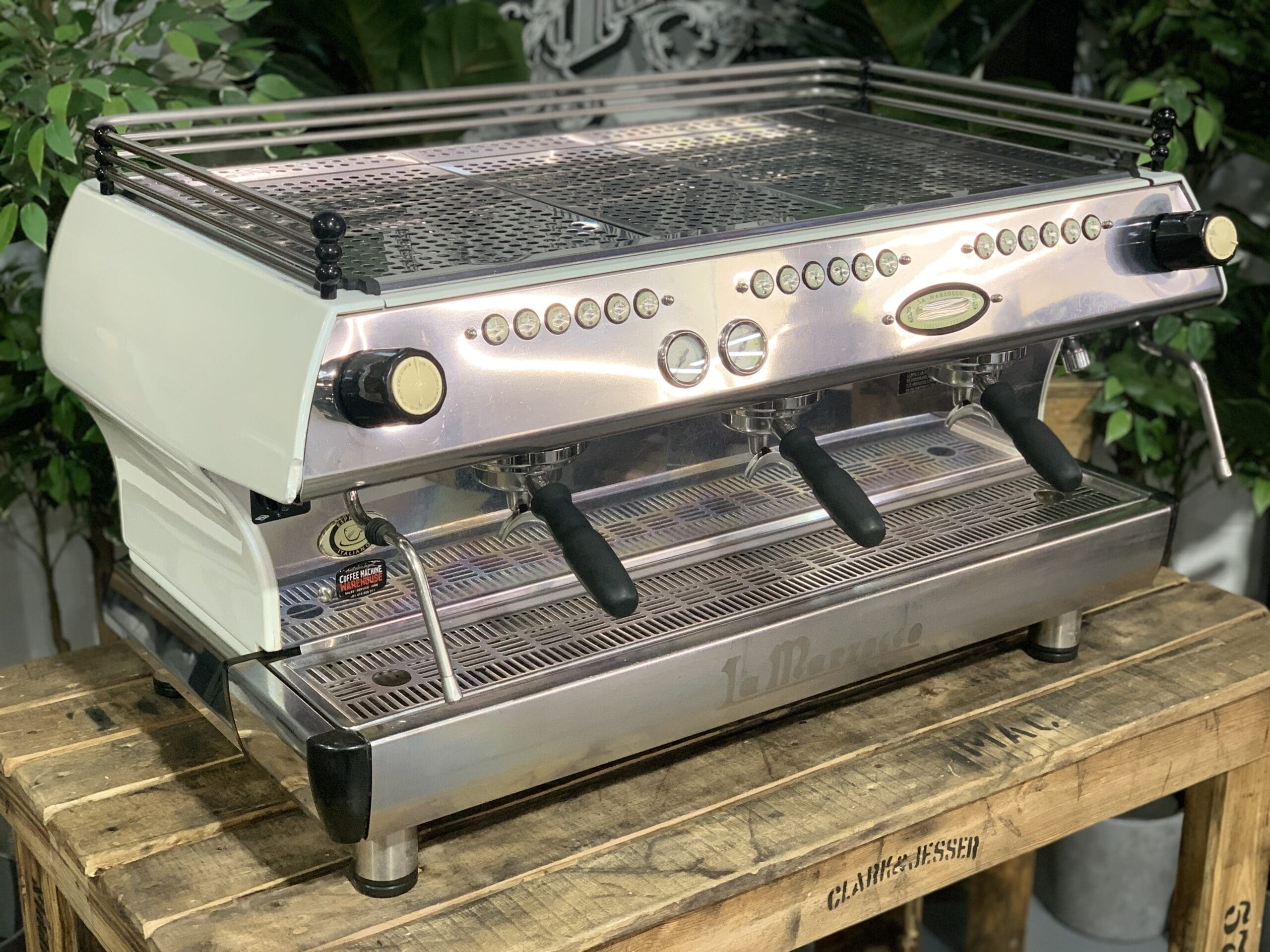 La Marzocco FB80 Pearl - 3 Group Commercial Espresso Machine - White
