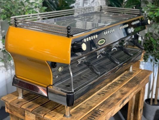 La Marzocco FB80 Yellow - 4 Group Commercial Espresso Machine - Stainless
