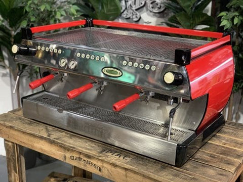 La Marzocco GB5 3 Group Red & Red Handles - 1219