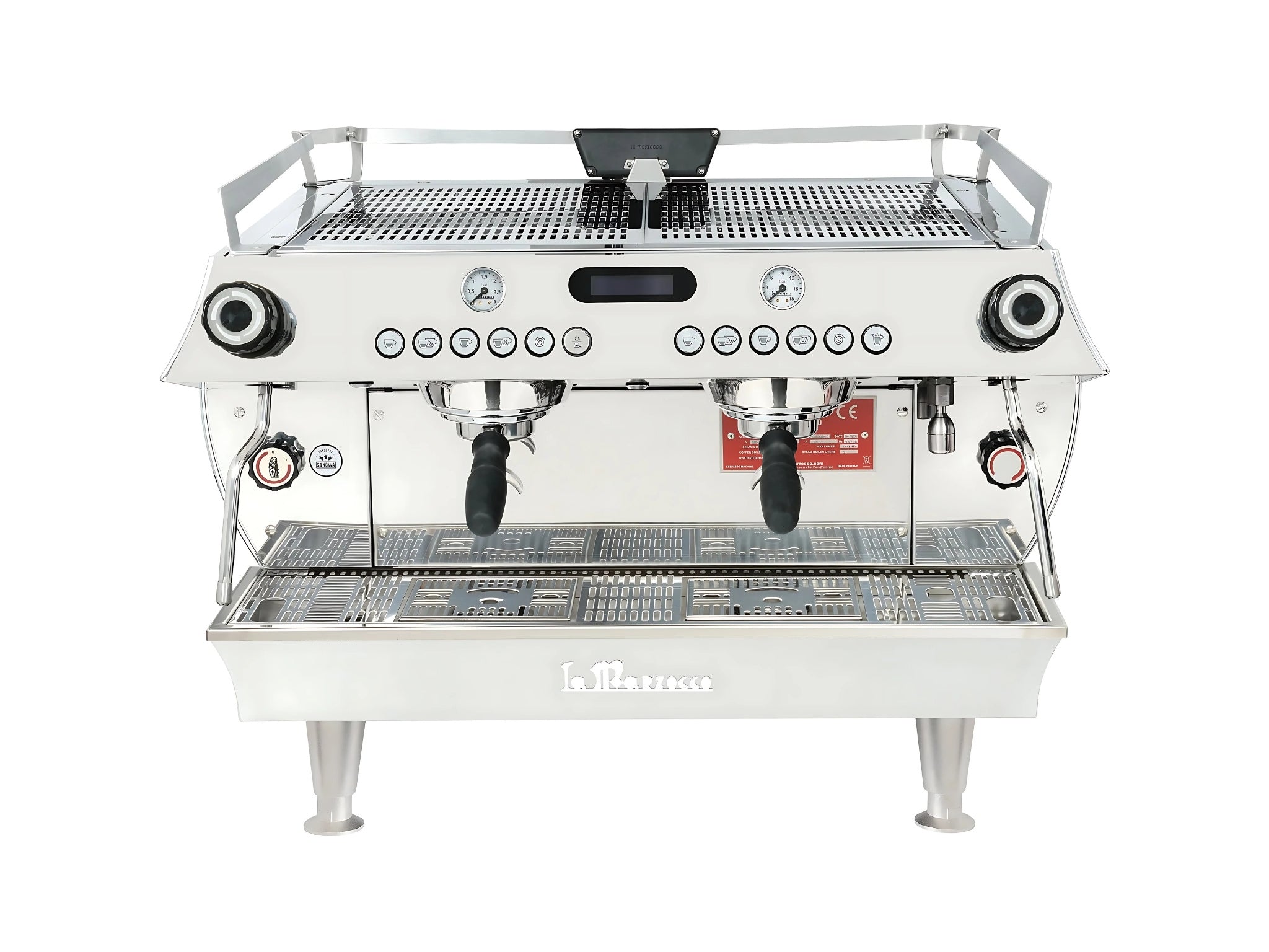 La Marzocco GB5 X ABR High Feet - 2 Group Commercial Espresso Machine - Stainless