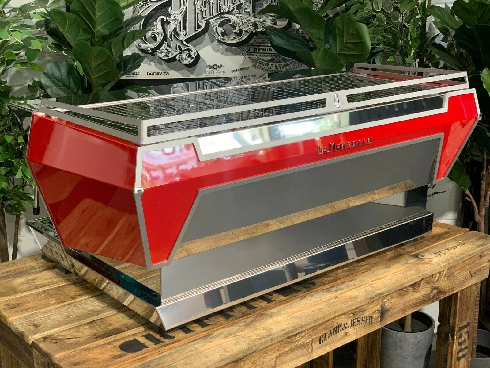 La Marzocco KB90 - 3 Group Commercial Espresso Machine - Red