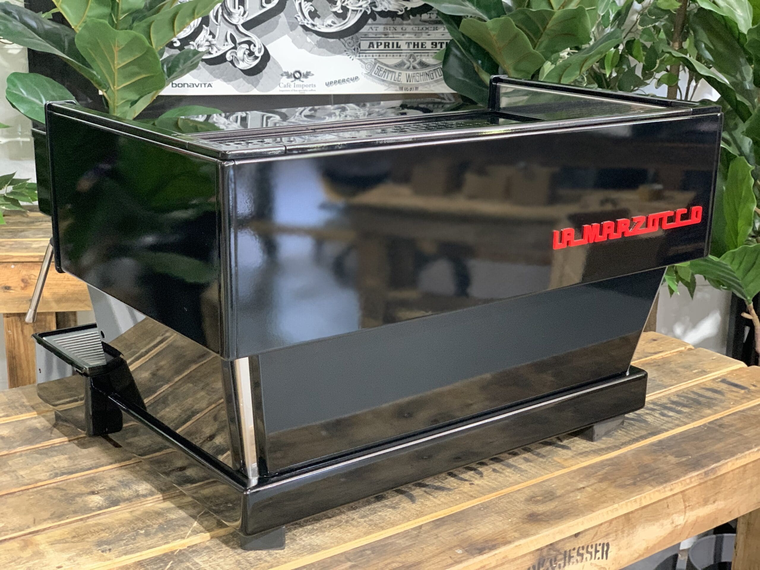 La Marzocco Linea Classic Custom Gloss - 2 Group Commercial Espresso Machine - Black