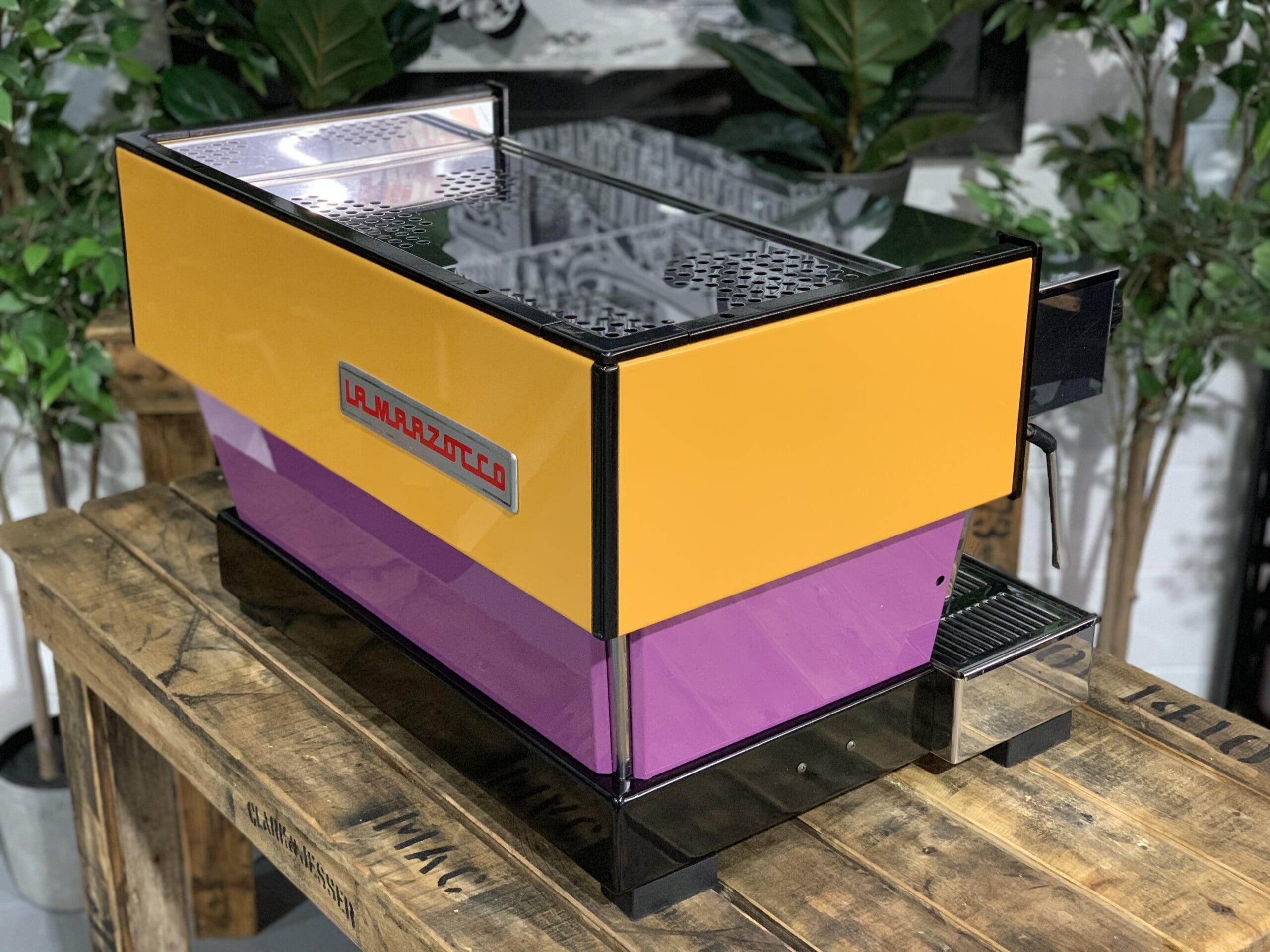 La Marzocco Linea Classic Purple - 2 Group Commercial Espresso Machine - Orange