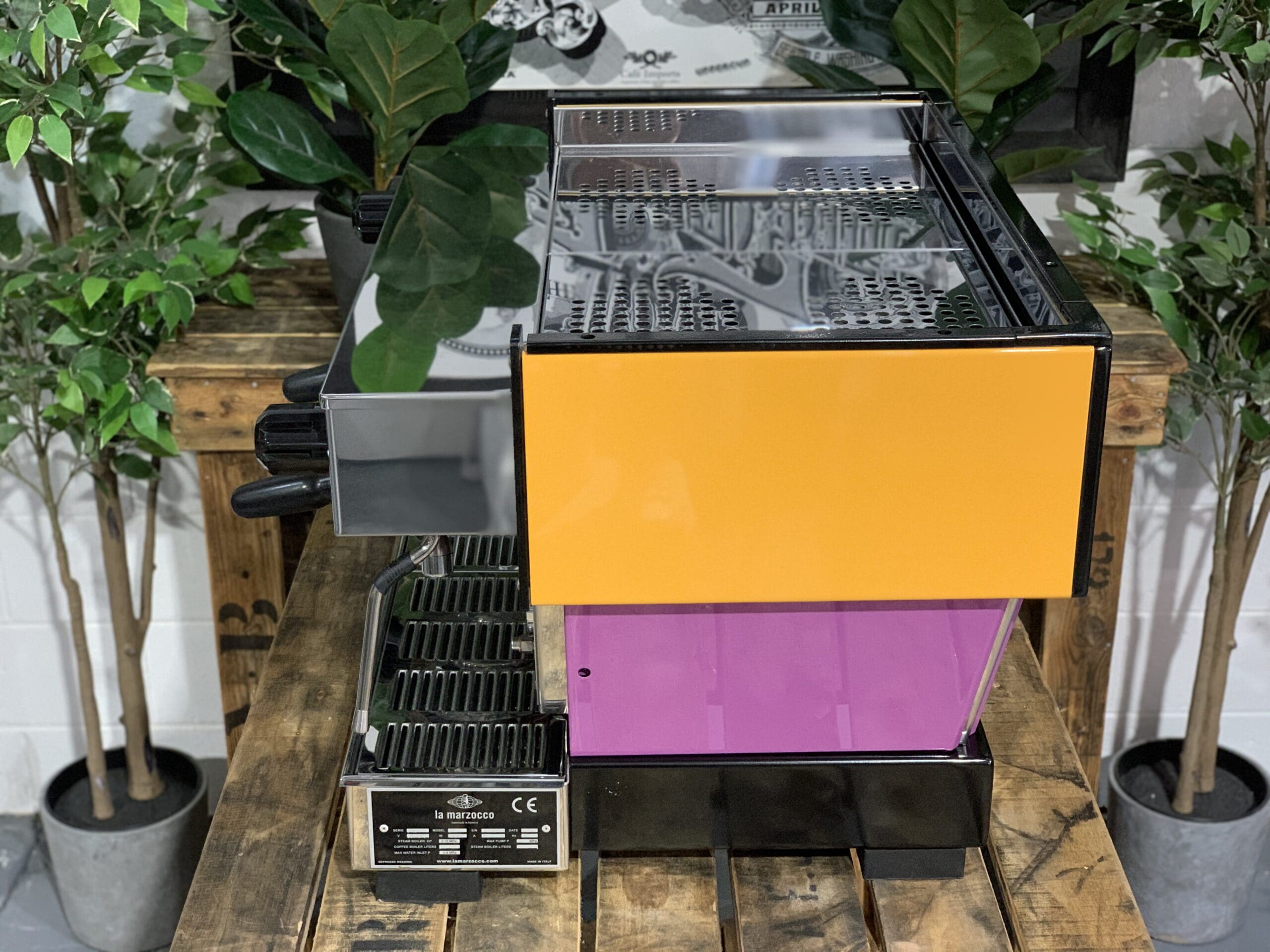 La Marzocco Linea Classic Purple - 2 Group Commercial Espresso Machine - Orange