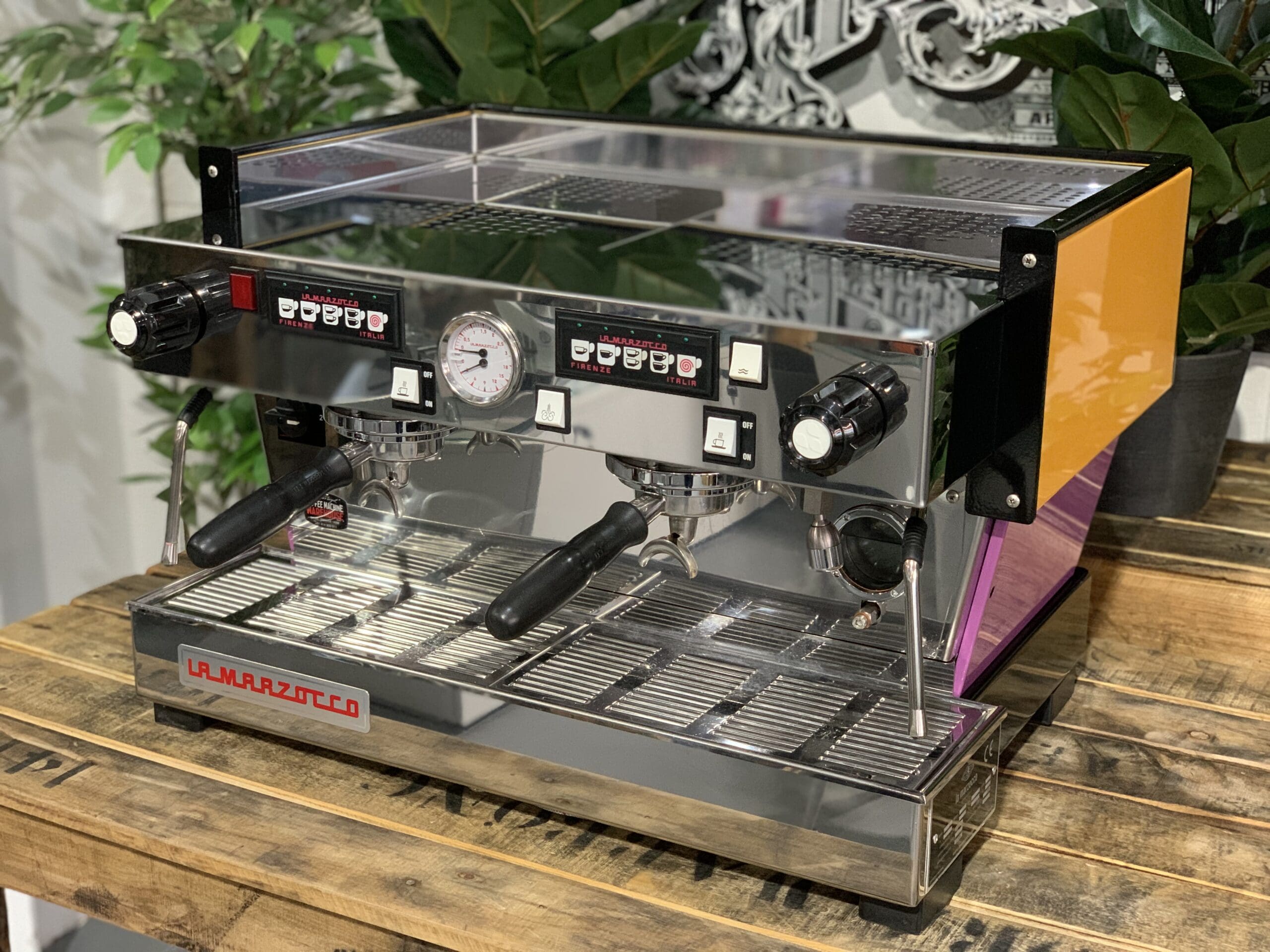 La Marzocco Linea Classic Purple - 2 Group Commercial Espresso Machine - Orange