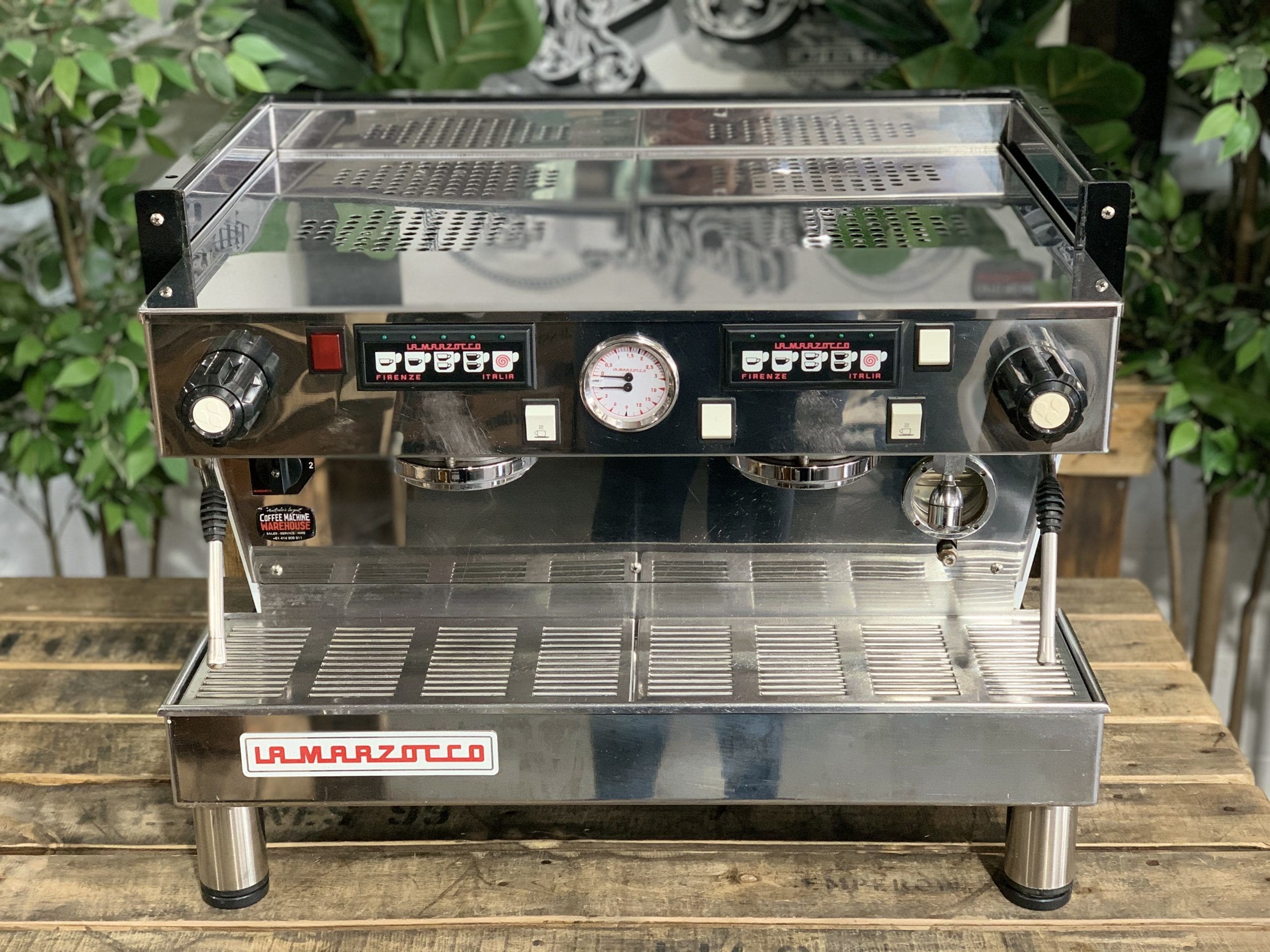 La Marzocco Linea High Feet - 2 Group Commercial Espresso Machine - White