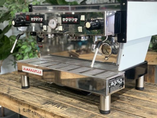 La Marzocco Linea High Feet - 2 Group Commercial Espresso Machine - White