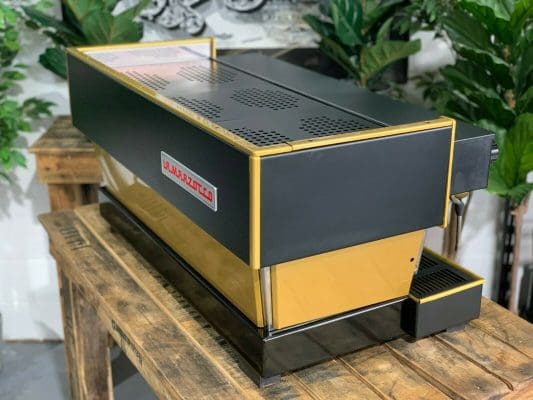 La Marzocco Linea Black and - 3 Group Commercial Espresso Machine - Gold