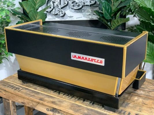 La Marzocco Linea Black and - 3 Group Commercial Espresso Machine - Gold