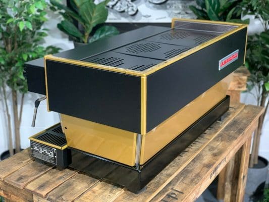 La Marzocco Linea Black and - 3 Group Commercial Espresso Machine - Gold