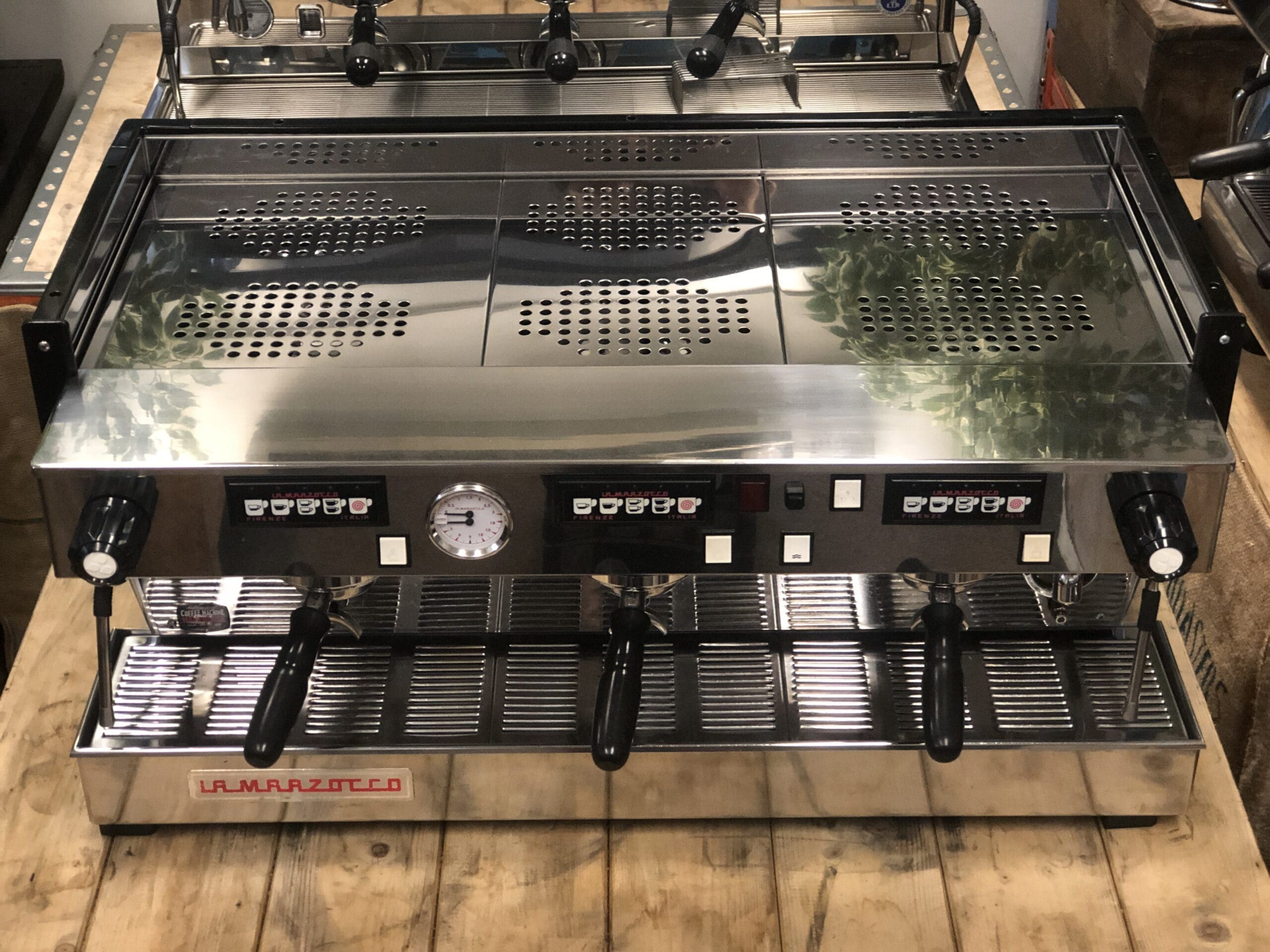 La Marzocco Linea Classic Baby - 3 Group Commercial Espresso Machine - Blue