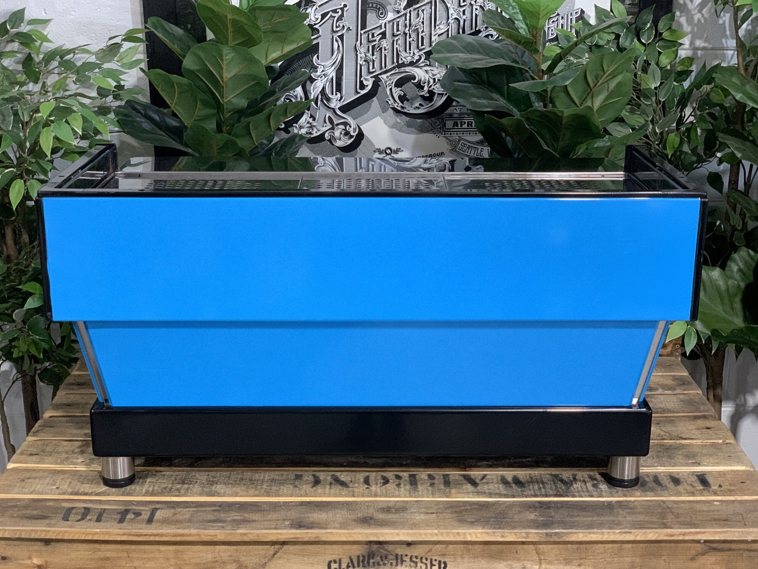 La Marzocco Linea Classic Bright - 3 Group Commercial Espresso Machine - Blue