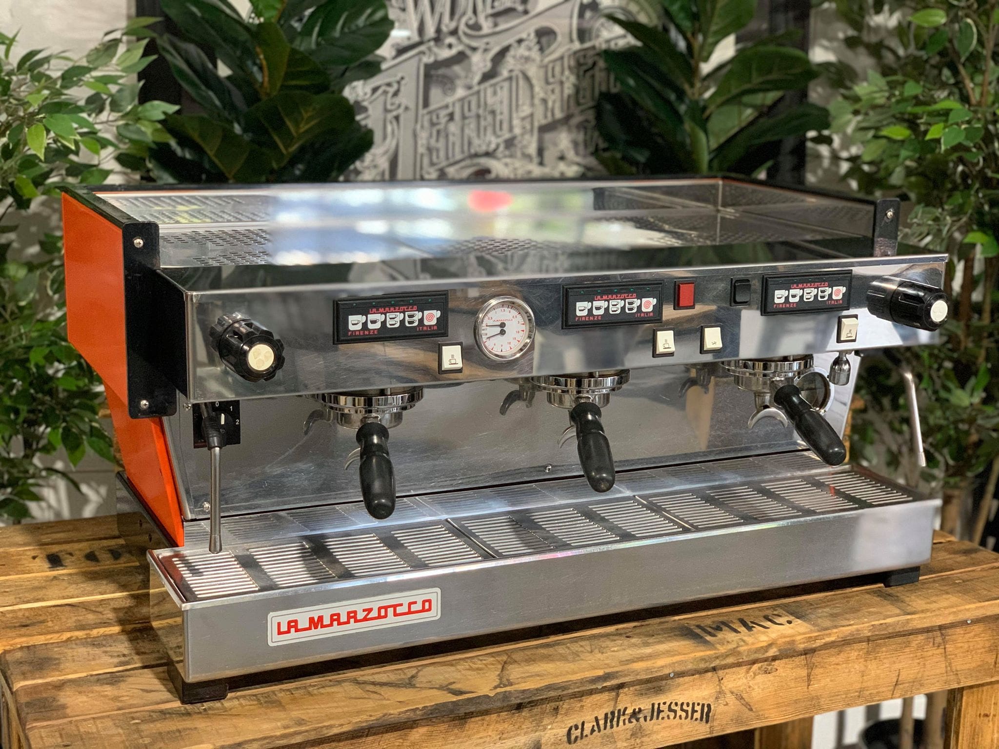 La Marzocco Linea Classic - 3 Group Commercial Espresso Machine - Orange