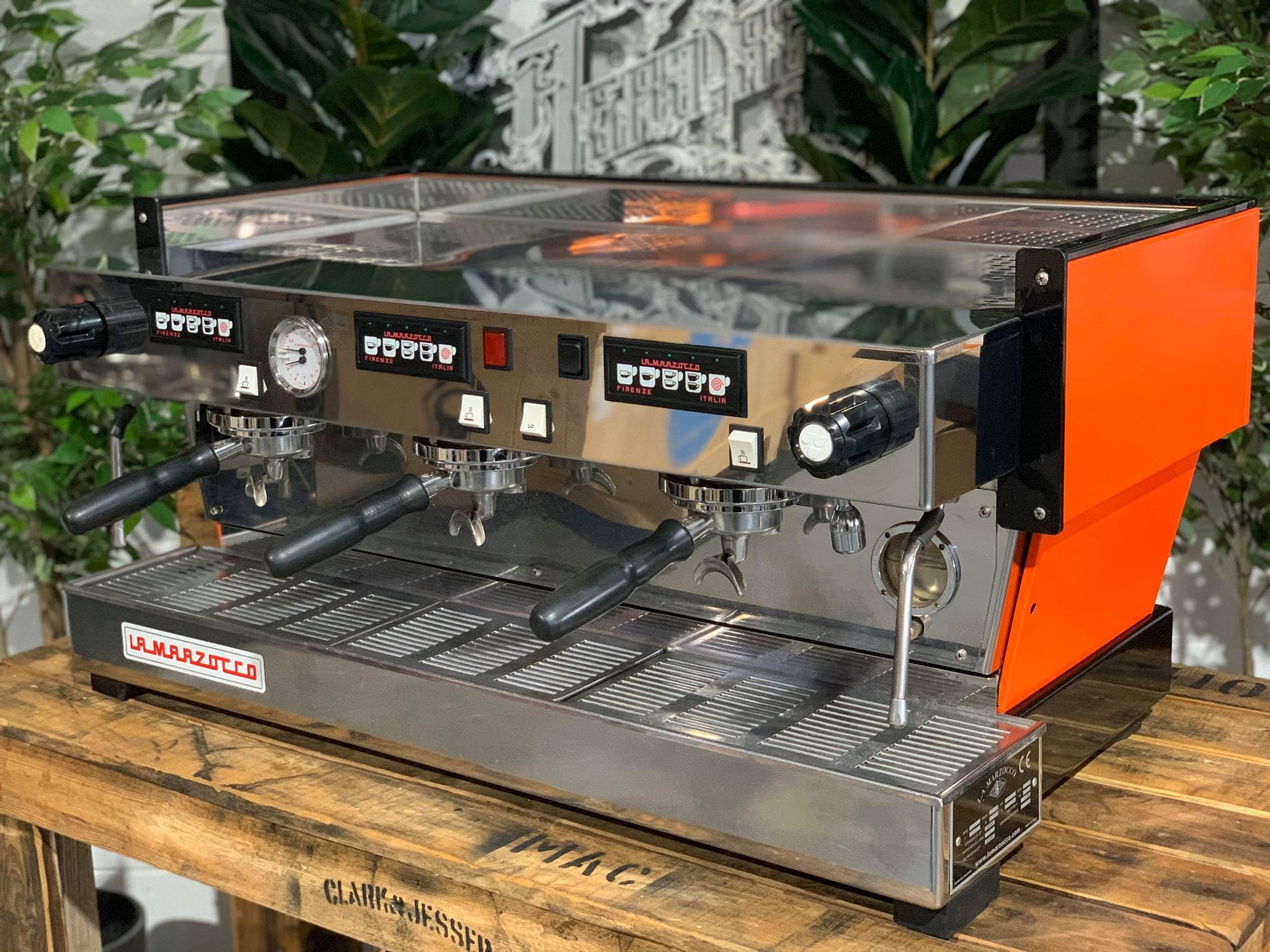 La Marzocco Linea Classic - 3 Group Commercial Espresso Machine - Orange