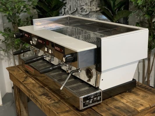 La Marzocco Linea Classic w Chrono - 3 Group Commercial Espresso Machine - White