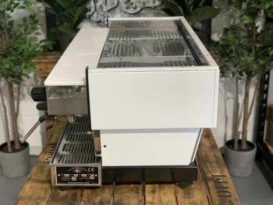 La Marzocco Linea Classic w Chrono - 3 Group Commercial Espresso Machine - White